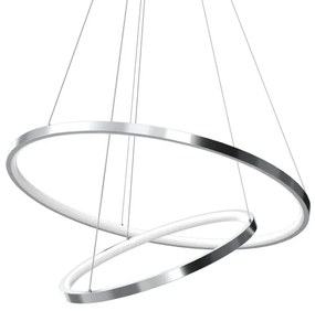 LED Luster na lanku HOOP LED/51W/230V pr. 60 cm 4000K lesklý chróm