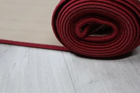 Associated Weavers, AKCIA: 80x80 cm Protišmykový behúň na mieru Inca 11 - obšitý zo všetkých strán, červená, chodba / predsieň