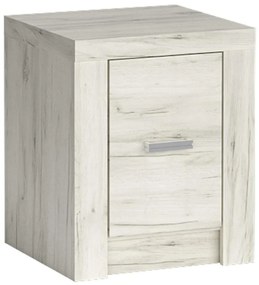 Nočný stolík Indianapolis I24 kraft biela