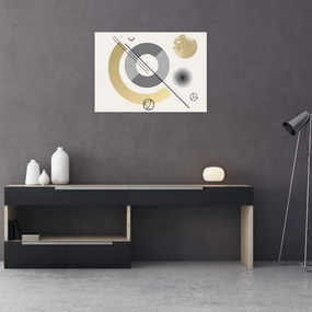 Sklenený obraz - Geometrické tvary N⁰2 (70x50 cm)