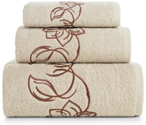 FROTÉ UTERÁK LILA SADA 1KS 30X50 CM, 1KS 50X90 CM, 1KS 70X140 CM BÉŽOVÁ