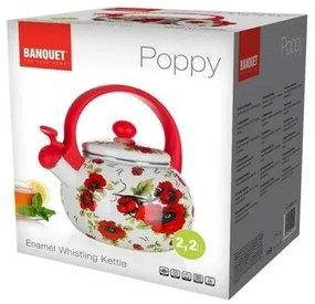 Banquet Čajník smalt Poppy, 2,2 l