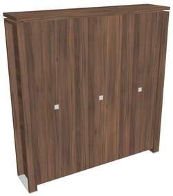 Vysoká šatníková skriňa Verno+ 200 x 46 x 210 cm, orech
