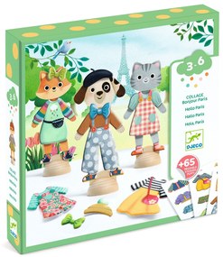 Koláže pre najmenších - obliekame zvieratká podľa parížskej módy