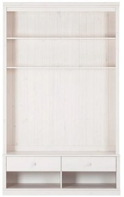 Biela TV zostava z borovicového dreva 140x223 cm Anita – Støraa