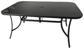 Rojaplast Stôl XT1012T (ZWT-150) - čierne sklo
