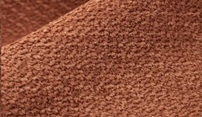 Rohová sedačka Aldon, tehlová štruktúrovaná látka, ľavý roh