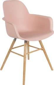 Zuiver Albert Kuip Armchair plastová stolička - Staroružová