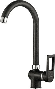 Kuchinox Kasja, stojanková drezová batéria s U-tvarovaným výtokom, čierna matná, LAV-BKN_768D