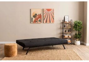 Dvojmiestná rozkladacia pohovka BAKU čierna