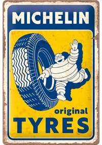 Plechová ceduľa Michelin - Original Tyres, (30 x 20 cm)