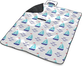 Sablio Plážová deka Modré lodičky: 200x140 cm