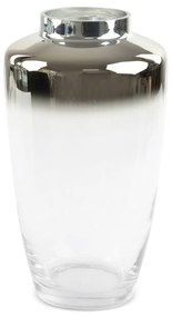 Dekoratívna váza ZOJA 20x35 CM strieborná