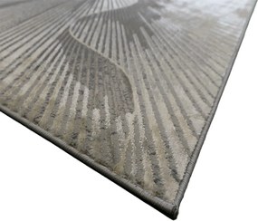 Esprit 3607 GREY – sivý obdĺžnikový koberec so vzorom Rozmer: 140x190 cm
