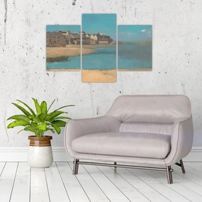Obraz - Odilon Redon, Village by the Sea in Brittany, reprodukcia (90x60 cm)