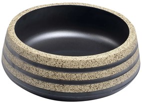 Sapho, PRIORI keramické umývadlo, priemer 41cm, 15cm, čierna/kameň, PI021