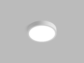 LED2 Prisadené stropné LED osvetlenie SLIM, 10W, teplá biela, okrúhle, biele