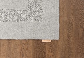 Koberec Agnella Morphic Rocca svetlosivý