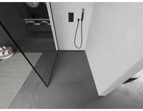 Mexen Kioto sprchová zástena 70x200 cm 8 mm, čierny profil, sklo čierny rám, 800-070-101-70-70