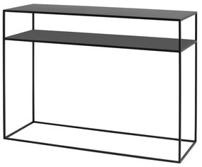 Čierny konzolový stolík Custom Form Tensio,100 x 35 cm