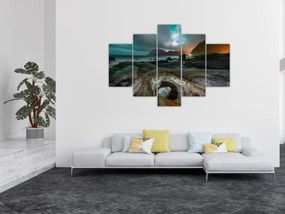 Obraz - Nočná scéna (150x105 cm)