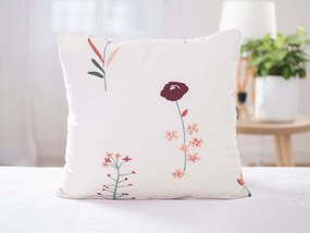 Bavlnená obliečka na vankúš Renforcé 40 × 40 cm - Vlčie maky bežové L02