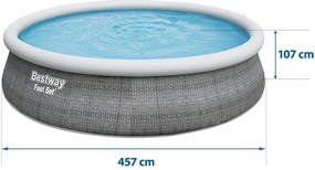 LEAN Záhradný bazén s rozperou 457 x 107 cm Bestway 57372