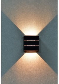 Immax 08520L - LED vonkajšie nástenné svietidlo LUXLINE 6W/230V 3000K IP54 čierne