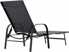 CH Záhradné nastaviteľné lehátko Lein - tmavosivá