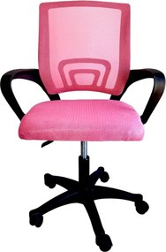 Ružová kancelárska stolička JETTA