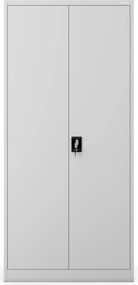 Uzamykateľná skriňa na dokumenty sivá JAN H D600 900 x 1950 x 600 mm