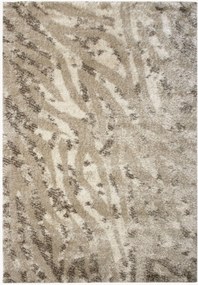 Koberec's vysokým vlasom Leopard Abstract