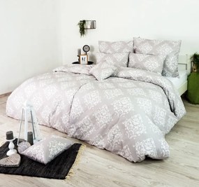 Obliečky bavlnené Atény sivé 140x200 + 70x90 EMI