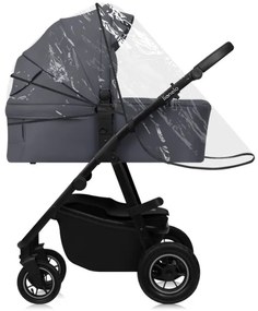 Lionelo - Kombinovaný kočík 3v1 AMBER PLUS šedý Graphite