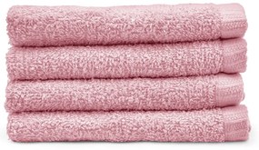 Ružové rýchloschnúce bavlnené uteráky v súprave 4 ks 30x30 cm Quick Dry – Catherine Lansfield