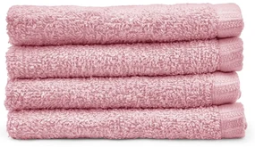 Ružové rýchloschnúce bavlnené uteráky v súprave 4 ks 30x30 cm Quick Dry – Catherine Lansfield