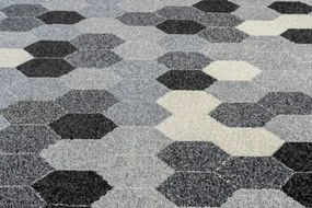 Koberec HEOS 78537 sivý / krém HEXAGON