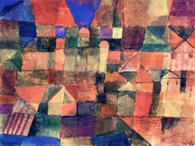 Obrazová reprodukcia City with Three Domes - Paul Klee, (40 x 30 cm)