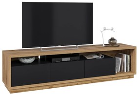 TV stolík/skrinka Celcey Typ 40 (dub wotan + čierna). Vlastná spoľahlivá doprava až k Vám domov. 1108323