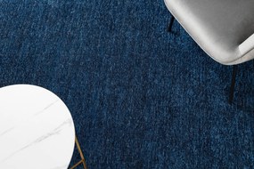 Koberec FLORENCE 24021 Jednfarebný, glamour, plocho tkaný, modrý