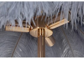 Stojacia lampa v sivo-zlatej farbe (výška 160 cm) Palm – Mauro Ferretti