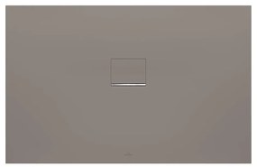 VILLEROY &amp; BOCH Squaro Infinity obdĺžniková sprchová vanička z materiálu Quaryl, štandardný model, protišmyk (C), 1200 x 800 x 40 mm, Grey, UDQ1280SQI2V-3S