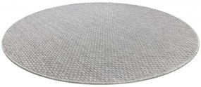 Šnúrkový koberec SIZAL TIMO 6272 kruh, svetlosivý
