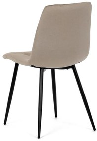 Autronic BONTEC Jedálenská stolička, béžová, zamatová látka, DCL-X7015 CAP2 Farba: Béžová