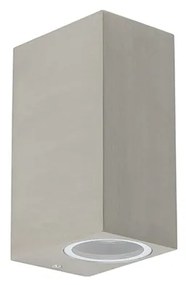 Sada 2 moderných nástenných svietidiel hliník 2-žiarovkové IP44 - Baleno