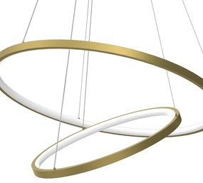 Závesné LED svietidlo Hoop, 2x LED 51w, 4000k, g