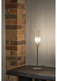 Markslöjd 108557 - Stolná lampa TUBO 1xE14/40W/230V 50 cm lesklý chróm/číra