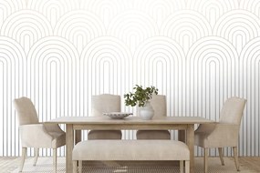 Tapeta tieňovaný vzor dúhy Mid-Century