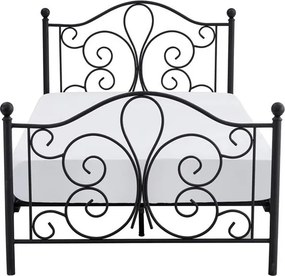 Jednolôžková posteľ 120 cm Patience Black (bez matraca) (čierna). Vlastná spoľahlivá doprava až k Vám domov. 1039447