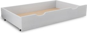 AKCIA Úložný box pod posteľ 98 cm, biela II. akosť
